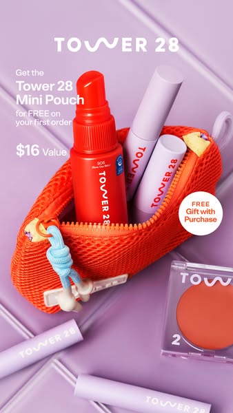 Tower 28 Beauty ad creative (Static)