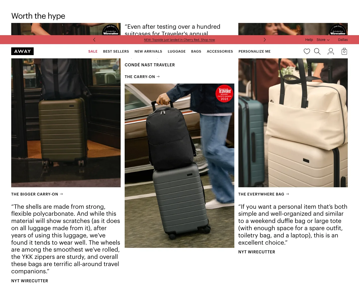 Reviews from Away: Built for modern travel