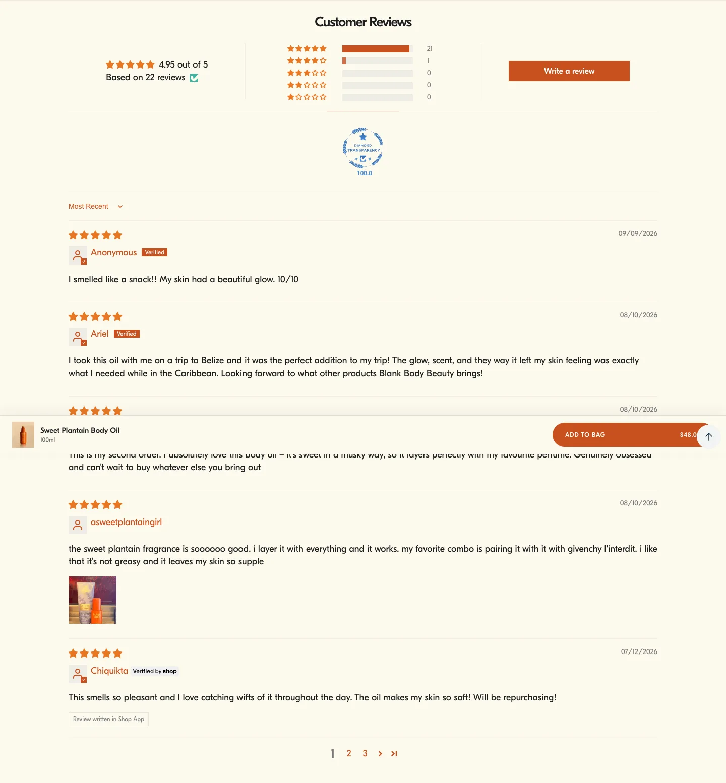 Reviews from Blank Body Beauty