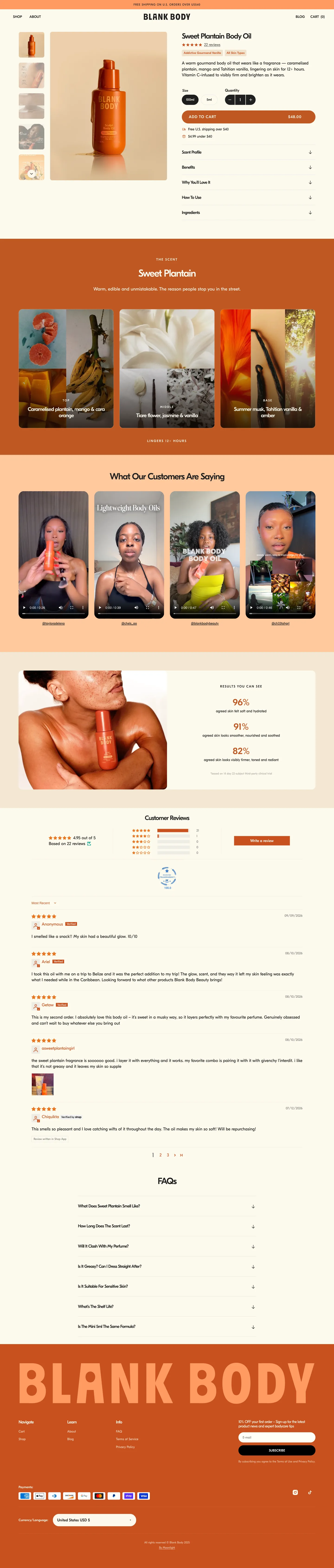 Blank Body Beauty, pdp (desktop)