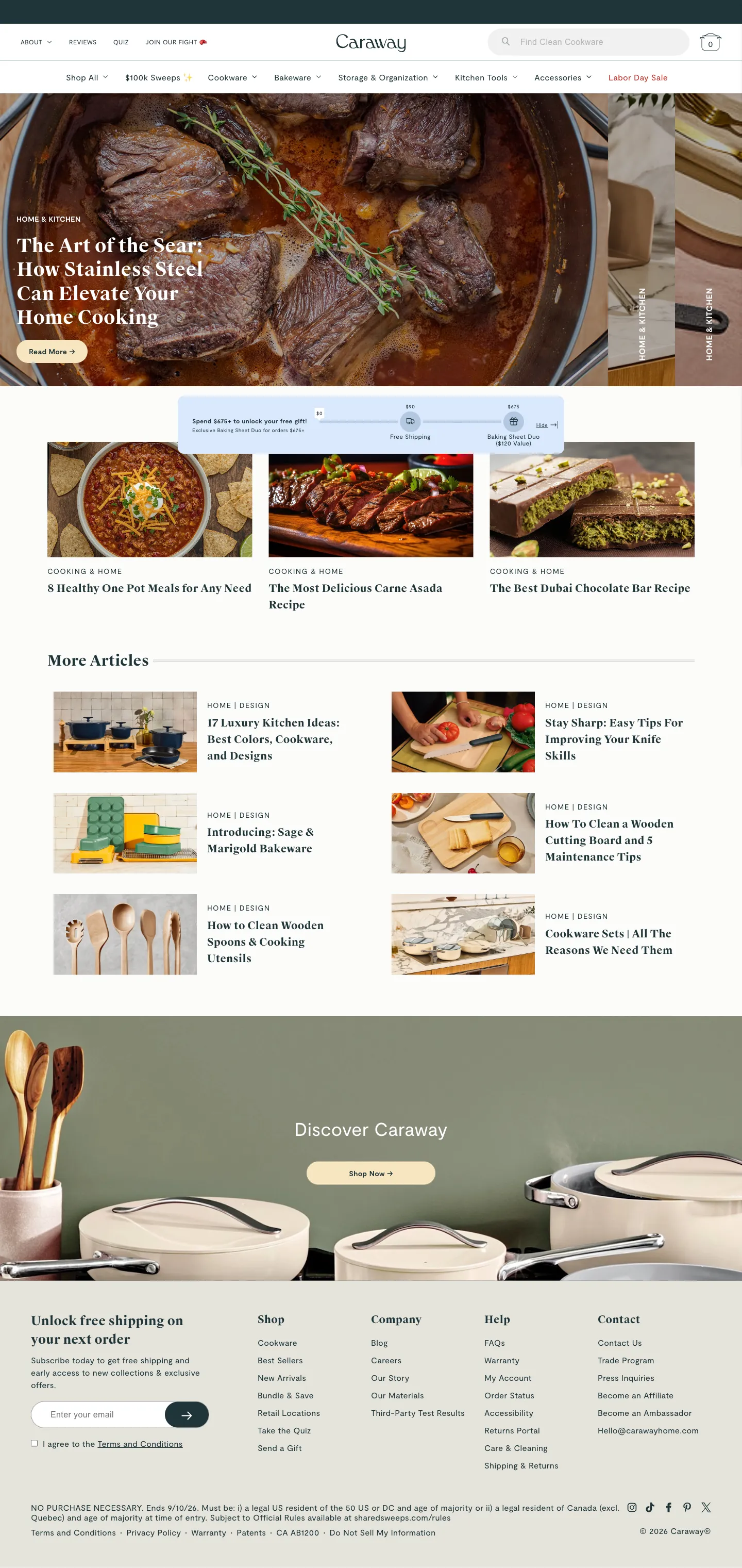 Caraway, blog (desktop)