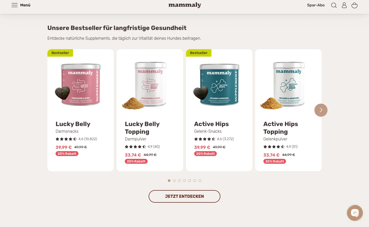 Featured products from mammaly