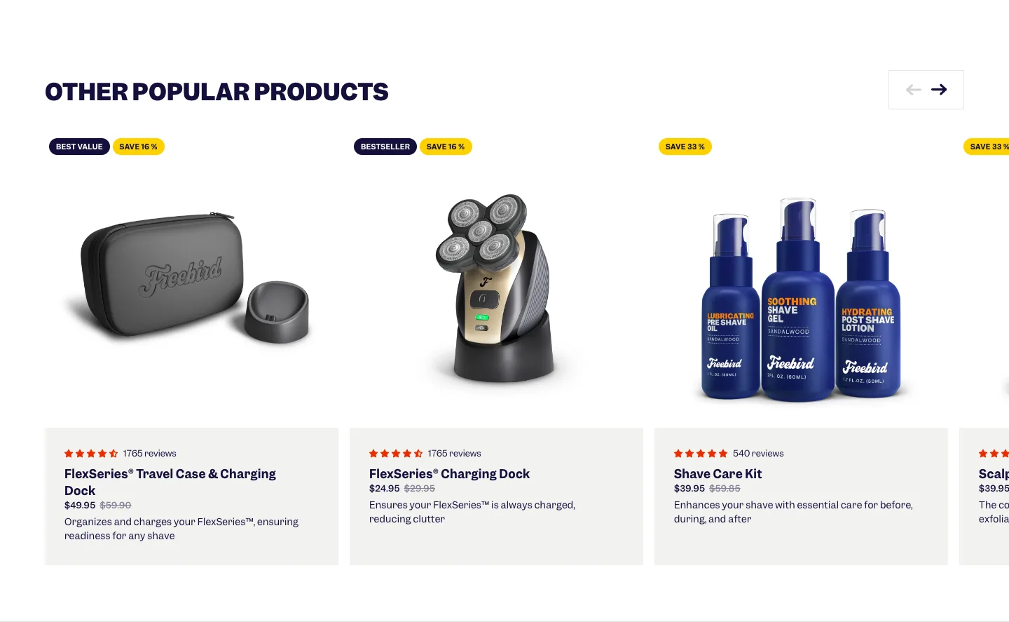 Featured products from Freebird