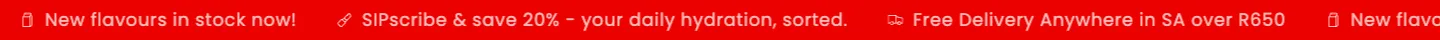 Announcement bar from Sip
